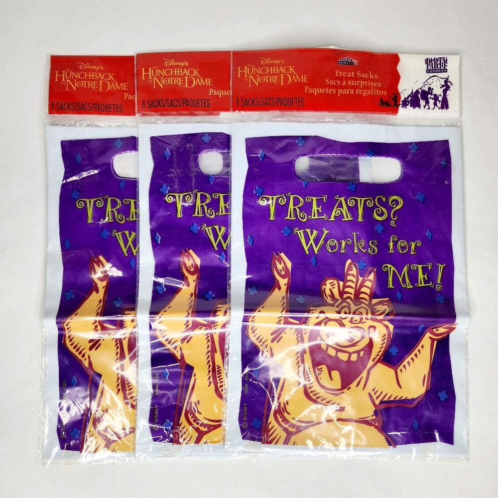 Vintage Disney The Hunchback of Notre Dame Treat Bags / Loot Bags